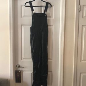 ASOS faux leather overalls